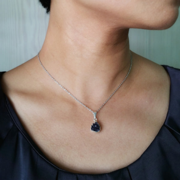 Amethyst Druzy Necklace