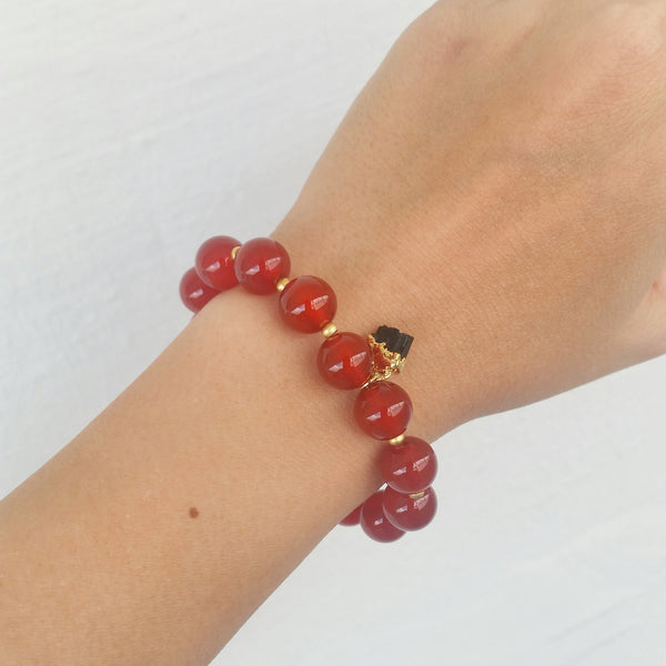 Agate & Tourmaline Bracelet