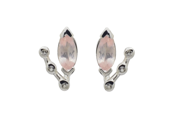 Adele Rose Quartz Earrings