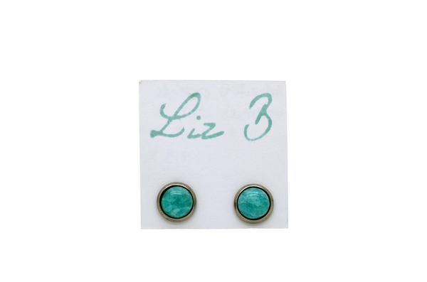Amazonite Stud Earrings