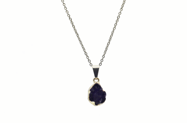 Amethyst Druzy Necklace