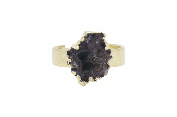 Amethyst Stalactite Ring
