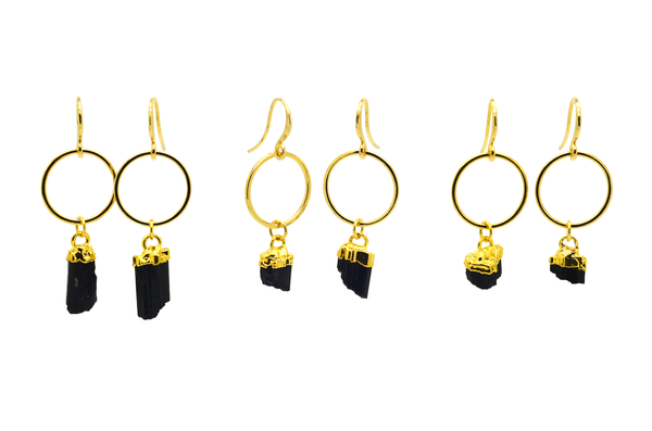 Black Tourmaline Earrings