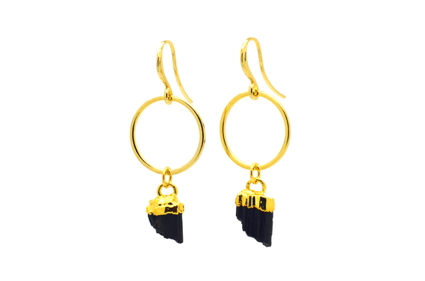 Black Tourmaline Earrings
