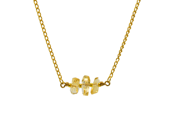 Citrine Nugget Necklace