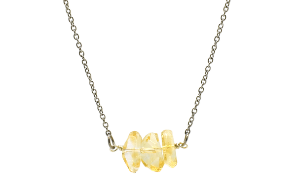 Citrine Nugget Necklace