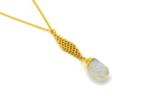 Nadia Cream Citrine Necklace
