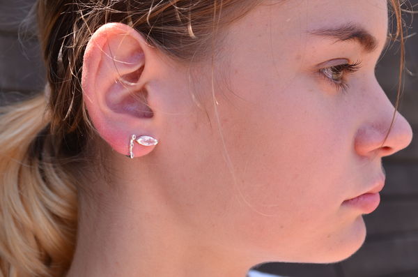Adele Rose Quartz Earrings