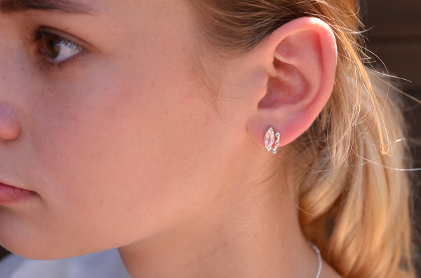 Adele Rose Quartz Earrings