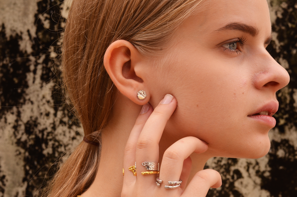 Jaclyn Topaz Ear Studs