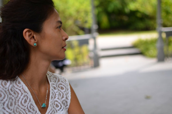 Natural Turquoise Nugget Necklace
