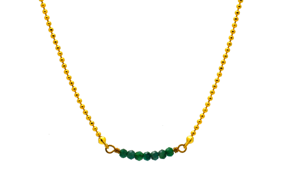 Dainty Emerald Necklace