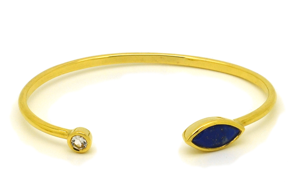 Edith Lapis Lazuli Cuff