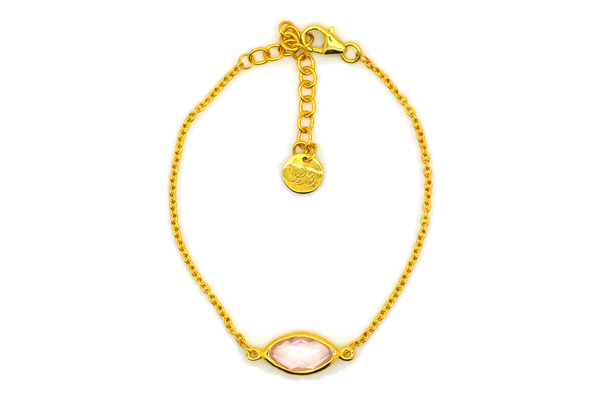 Felicia Rose Quartz Bracelet