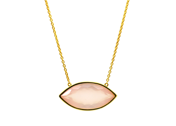 Germaine Rose Quartz Necklace