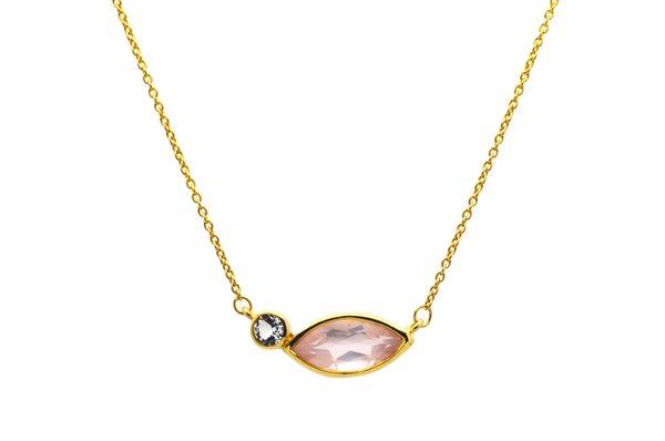 Heidi Rose Quartz Necklace