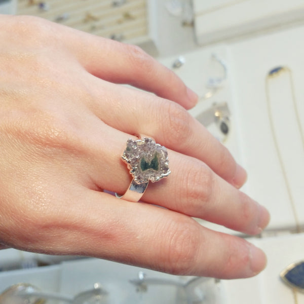 Amethyst Stalactite Ring