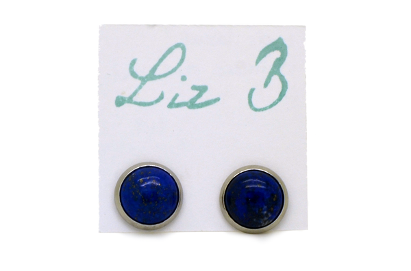 Lapis Lazuli Stud Earrings