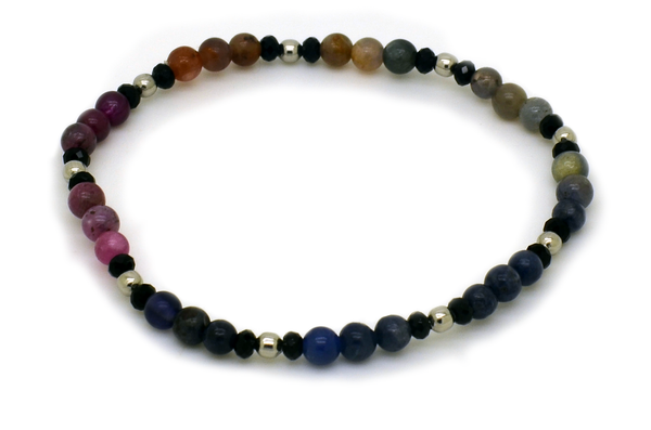 Ombre Sapphire & Ruby Bracelet