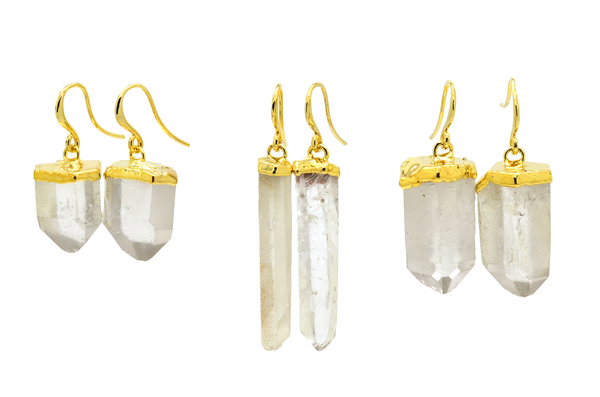 Maddy Lemurian Quartz Earrings