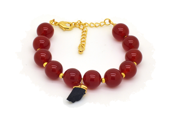 Agate & Tourmaline Bracelet