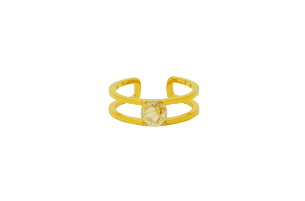 Eda Rutilated Quartz Ring