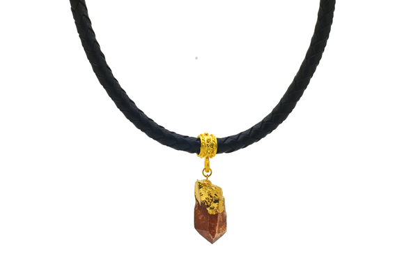 Tangerine Quartz Choker Necklace