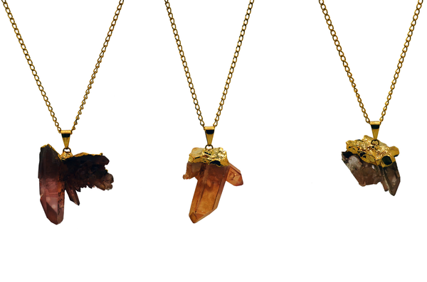 Tangerine Quartz Necklace