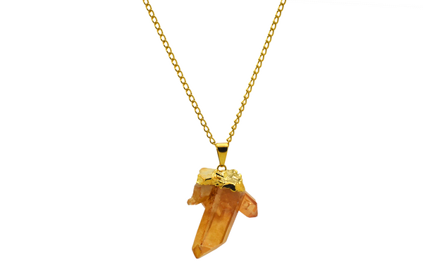 Tangerine Quartz Necklace
