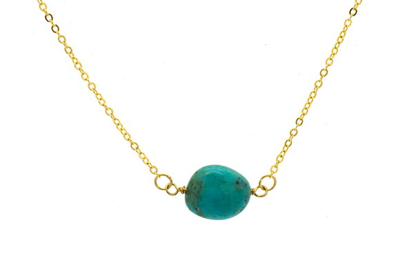 Natural Turquoise Nugget Necklace